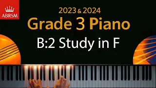 ABRSM 2023 & 2024 - Grade 3 Piano exam - B:2 Study in F  ~ C. A. Loeschhorn