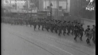 DEFENCE: HAC church parade (1928)