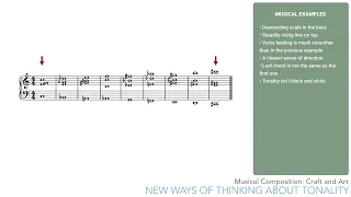 Musical Composition Craft and Art - # 36 - A New Way of Thinking about Tonality