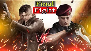 resident evil 4 (leon vs krauser final fight)