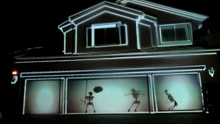 Our AtmosfearFX Halloween Digital Projections for 2016 || Projection Mapping Phantasms Bone Chillers