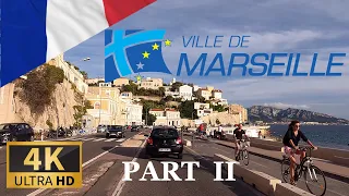 DRIVING MARSEILLE Part II, Bouches-du-Rhône, Provence-Alpes-Côte d'Azur, FRANCE I 4K 60fps