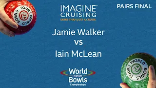 World Indoor Bowls Championship 2024 Jamie Walker vs Iain McLean - Day 11 Match 3