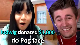 Donating to small streamers if they do what I ask.