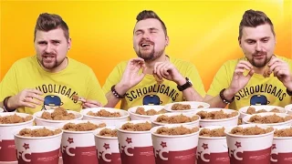 100 КРЫЛЫШЕК KFC ЗА 10 МИНУТ/ CHALLENGE