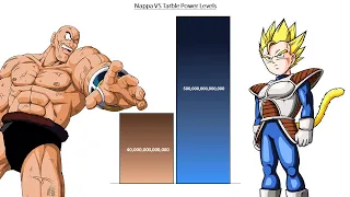 Nappa VS Tarble - POWER LEVELS ( Over The Years )