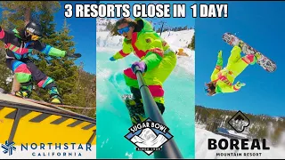 3 RESORTS 1 DAY / Closing Day TAHOE / NORTHSTAR - SUGAR BOWL - BOREAL 2022