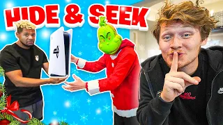 Hide And Seek, BUT The Grinch STEALS Your PRESENTS!