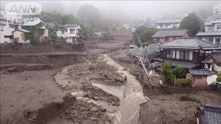 【独自】ドローンでとらえた　熱海・土石流の爪あと(2021年7月4日)