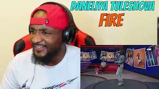 SHE BROUGHT THAT FIRE🔥| Daneliya Tuleshova - FIRE / live on KTK TV [REACTION!]