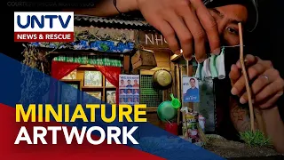 Pinoy na lumilikha ng miniature art na naglalarawan ng buhay ng Pinoy, kinabibiliban