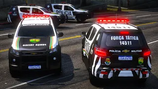 CONFRONTO INTENSO FORÇA TÁTICA PMCE | GTA 5 POLICIAL