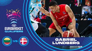 Big Game w/ 28 PTS! Gabriel Lundberg (Denmark) -Player of the Game | FIBA EuroBasket 2022 Qualifiers