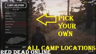 Red Dead Online: All (Small) Camp Locations | Camp Locations Guide RDR2