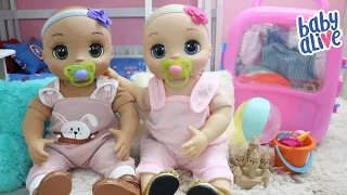 BABY ALIVE GÊMEAS NINA E HANNA ARRUMANDO A MALA PRA VIAJAR PRA PRAIA