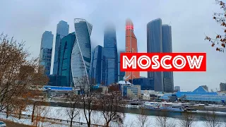Moscow street walk. Winter is slowly receding. (subtitles)