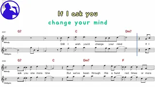 Nell Young - Four strong winds karaoke version sheet music for players,chorus added(Ye karaoke)