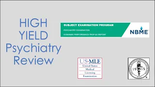 High-Yield Psychiatry Shelf/Step 2 CK Review