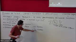 Ronald de Wolf - Lecture 2 - Grover Search and Applications