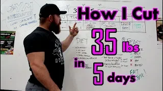 Water Loading and Cutting Weight: How I Cut 35lbs in 5 Days (Plus FREE Ebook!)