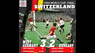 1954 FIFA World Cup Final | Hungary 2:3 Germany | All Goals & Highlights | 1954 ФИФА Чемпионат Мира