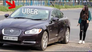 | PICKING UP UBER RIDERS in a JAGUAR - UBER RIDE PRANK with a JAGUAR  | Canbee Lifestyle |
