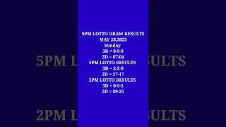 pcso lotto result may 28,2023