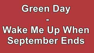 Green Day - Wake Me Up When September Ends - Subtitulos Español