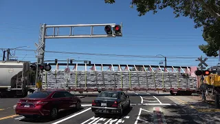 UP 1450 West Sac Port Local With GP22T-4, Routier Rd. Railroad Crossing, Rancho Cordova CA