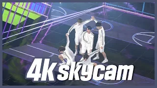 [4K SKYCAM] TXT (투모로우바이투게더) -  9와 4분의 3 승강장에서 너를 기다려(Run Away) FanCam @191024 M COUNTDOWN