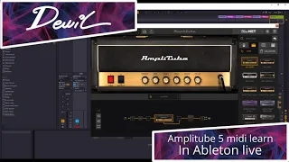 Amplitube 5 midi learn in Ableton live