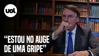 Bolsonaro faz live tossindo e sem máscara: “Estou no auge de uma gripe, está complicado pra mim”