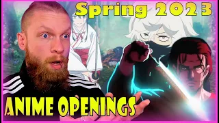 Anime openings Spring 2023 Reaction