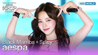 (ENG SUB) Black Mamba + Spicy - aespa [영동대로 K-POP Concert] | KBS WORLD TV