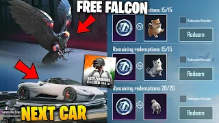 BGMI FREE FALCON EVENT / SSC SUPER CAR EVENT / BGMI 3.2 UPDATE DATE