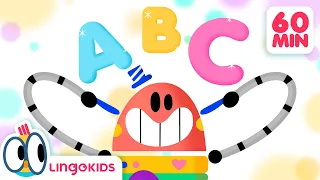 Baby Bot's ABC SONG 🔤🤖 + More Songs for Kids | Lingokids