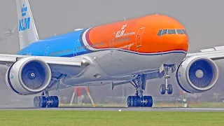 35 HEAVY LANDINGS | B747-8F, A380, B777, A330 | Amsterdam Schiphol Airport Spotting