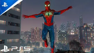 Marvel's Spider-Man Remastered PS5 - Spider Armor-MK IV Suit combat Free Roam (Ultimate Difficulty)