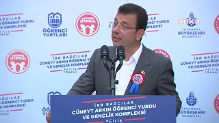 #CANLI | Ekrem İmamoğlu Bağcılar Cüneyt Arkın Öğrenci Yurdu ve Gençlik Kompleksi Açılışında