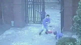 CCTV of China school knife attack