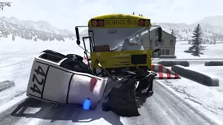 School Bus Crashes 6 | BeamNG.drive
