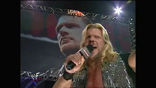 Chris Jericho asks Triple H to shut the hell up. WWE Monday Night RAW. April 24, 2000