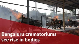 Bengaluru’s new open-air cremation ground sees a steady rise of COVID-19 bodies.