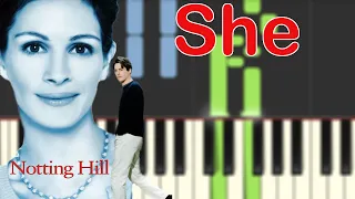 She - Piano Tutorial (from Notting Hill)