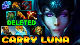 NEW PATCH LUNA BUILD [ LUNA ] THE MOST INTENSE CARRY - DOTA 2 GAMEPLAY