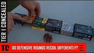 9MM RECOIL TEST - How Does "Snappy" +P Defensive Ammo Recoil Compared to Range Ammo and Soft Loads?