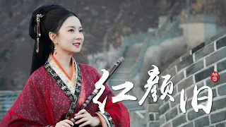 Play the Chinese bamboo music "Aging of a Beauty"on the Great Wall | TV series "Nirvana in Fire" OST