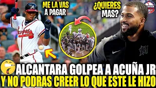 Así SANDY ALCANTARA RETÓ y GOLPEÓ a RONALD ACUÑA JR y ESTO HIZO PARA CERRARLES la BOCA MIRA QUE PASO