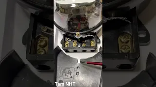 Cách bắt dây công tơ điện 1 pha 2 dây #Dong ho dien #How to wire a 1-phase 2-wire electric meter