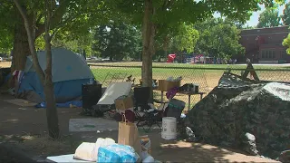 Homeless camp near Portland school to be cleared before classes resume in person